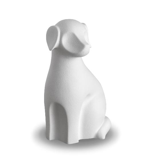 Dog Pet Urn White -